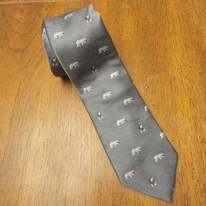 Men's Express Tie - Grey Holiday Polar Bears